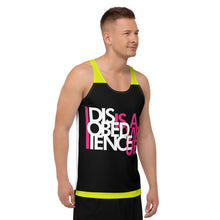 Load image into Gallery viewer, DISOBEDIENCE IS A VIRTUE - Unisex Tank Top
