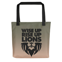 Load image into Gallery viewer, WISE UP RISE UP LIONS -- Tote bag
