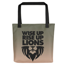 Load image into Gallery viewer, WISE UP RISE UP LIONS -- Tote bag
