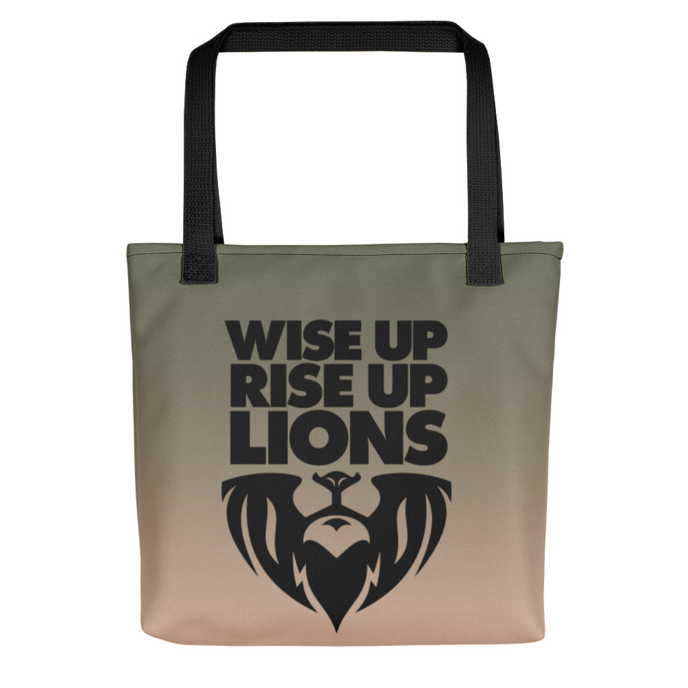 WISE UP RISE UP LIONS -- Tote bag