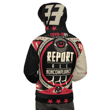 Load image into Gallery viewer, #1 - REPORT NONCOMPLIANCE // Unisex Hoodie // CV1984
