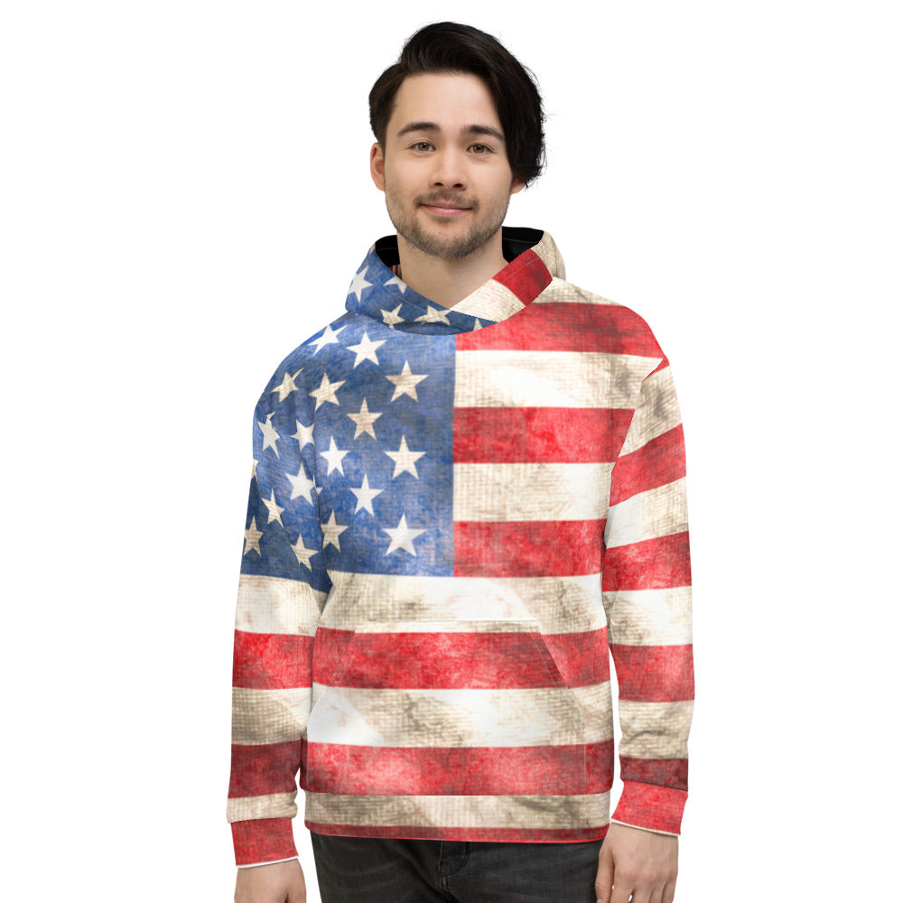 AMERICAN FLAG -- Unisex Hoodie