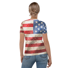 Load image into Gallery viewer, AMERICAN FLAG -- Women&#39;s T-shirt
