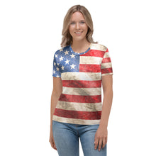 Load image into Gallery viewer, AMERICAN FLAG -- Women&#39;s T-shirt
