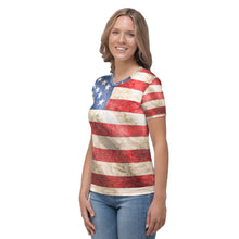 Load image into Gallery viewer, AMERICAN FLAG -- Women&#39;s T-shirt
