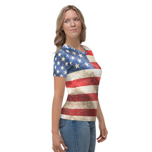 Load image into Gallery viewer, AMERICAN FLAG -- Women&#39;s T-shirt
