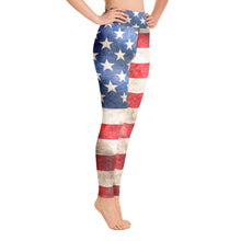 Load image into Gallery viewer, AMERICAN FLAG -- Yoga Leggings
