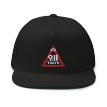 Load image into Gallery viewer, 911 TRUTH LOGO // Flat Bill Hat // Black, White, Blue, Gray
