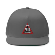 Load image into Gallery viewer, 911 TRUTH LOGO // Flat Bill Hat // Black, White, Blue, Gray
