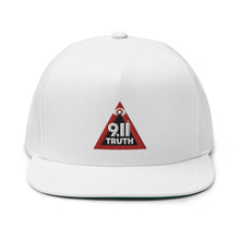 Load image into Gallery viewer, 911 TRUTH LOGO // Flat Bill Hat // Black, White, Blue, Gray
