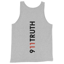 Load image into Gallery viewer, 911 TRUTH // Unisex Tank Top // White, Gray
