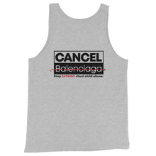 Load image into Gallery viewer, CANCEL BALENCIAGA // Unisex Tank Top // all light colors
