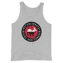 Load image into Gallery viewer, REPUBLICRATS // Unisex Tank Top // White, Light Gray
