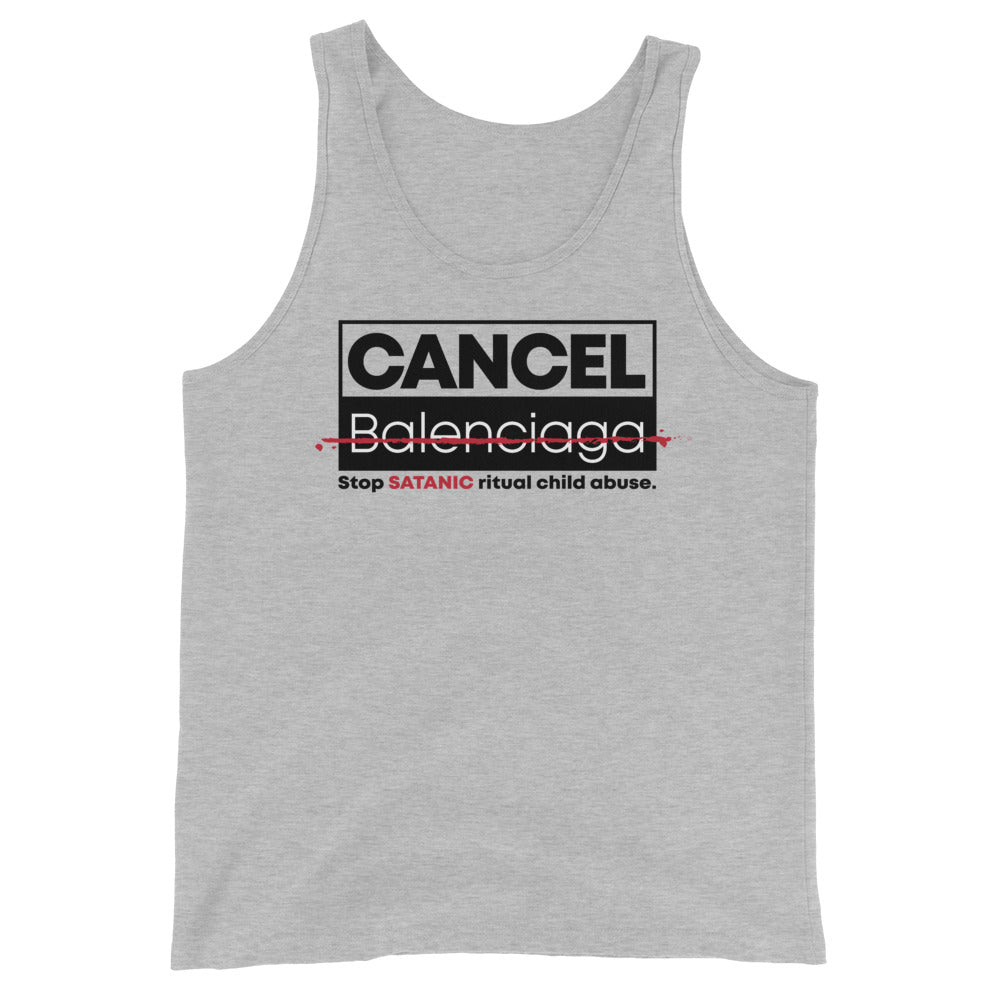 CANCEL BALENCIAGA // Unisex Tank Top // all light colors