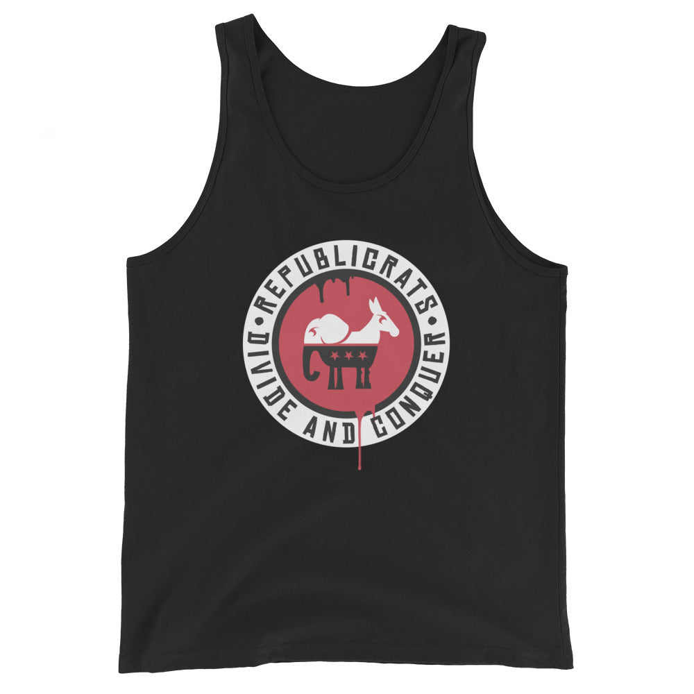 REPUBLICRATS // Unisex Tank Top // Black, Dark Gray