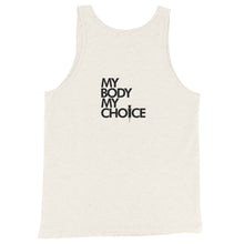 Load image into Gallery viewer, MY BODY MY CHOICE // Unisex Tank Top // All light colors
