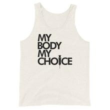 Load image into Gallery viewer, MY BODY MY CHOICE // Unisex Tank Top // All light colors
