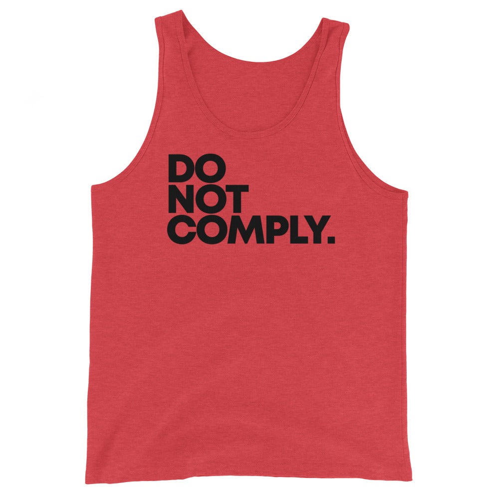 DO NOT COMPLY // Unisex Tank Top // All light colors