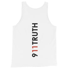 Load image into Gallery viewer, 911 TRUTH // Unisex Tank Top // White, Gray
