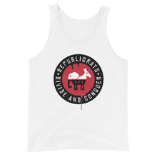 Load image into Gallery viewer, REPUBLICRATS // Unisex Tank Top // White, Light Gray
