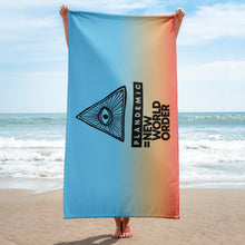 Load image into Gallery viewer, PLANDEMIC = NEW WORLD ORDER // Beach Towel
