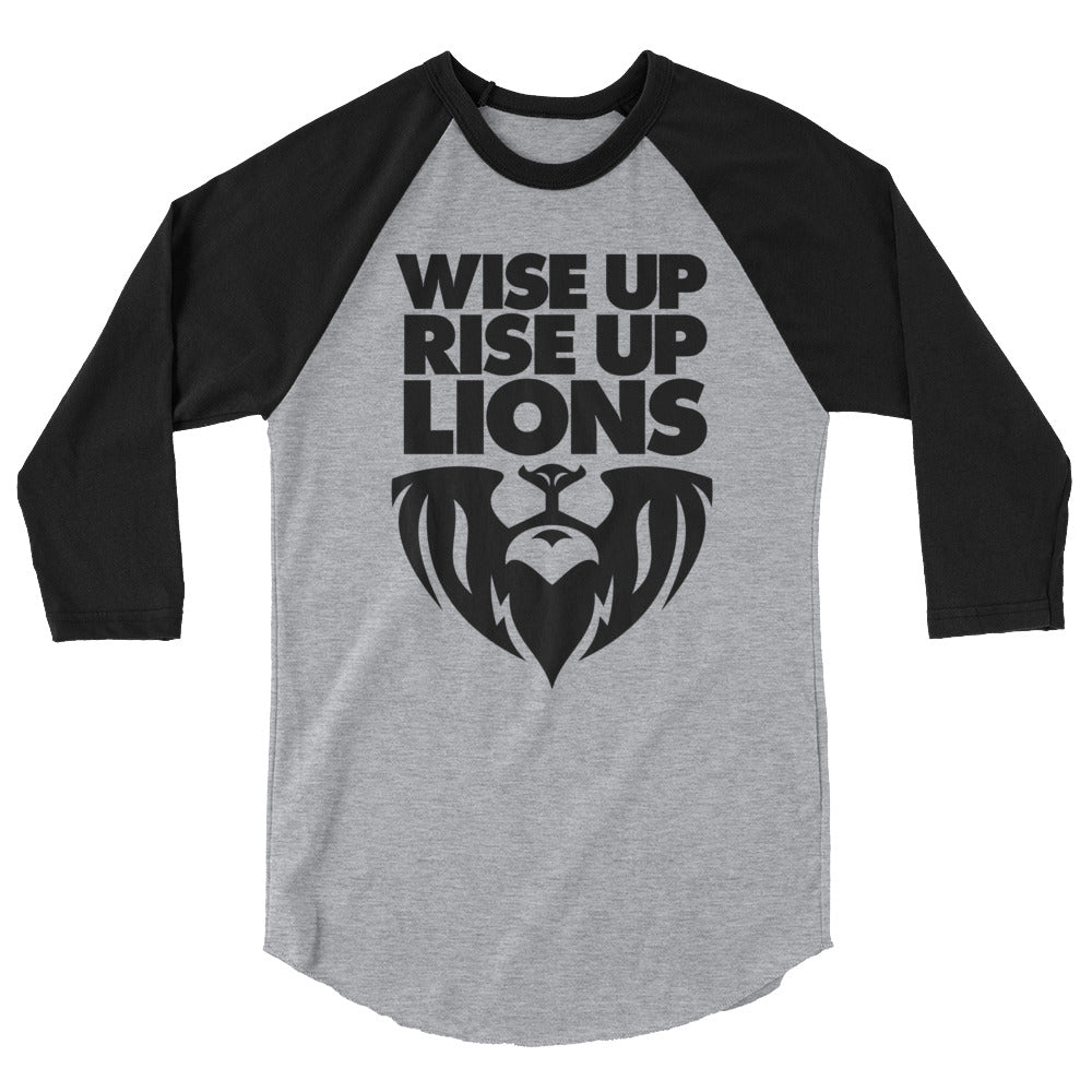 WISE UP RISE UP -- 3/4 sleeve raglan shirt (all colors)