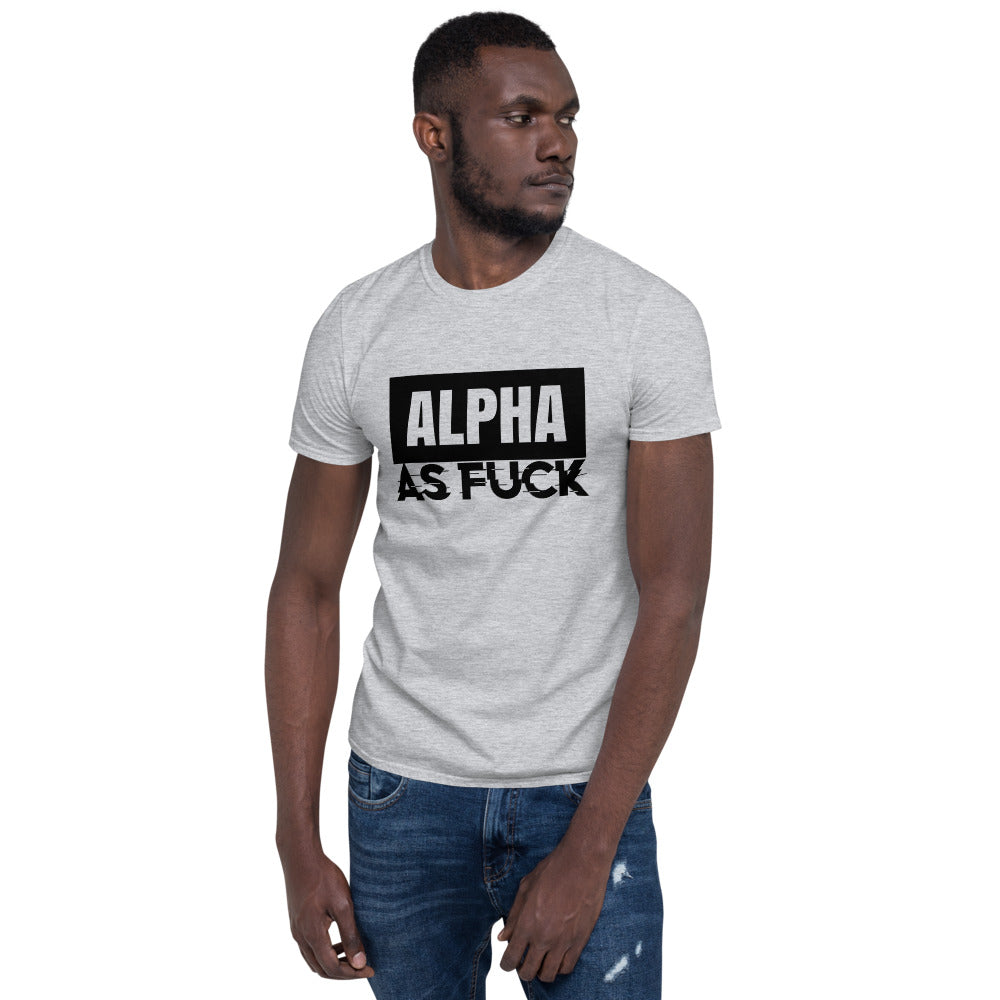 ALPHA AS FUCK - Unisex Tank, gray