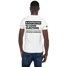 Load image into Gallery viewer, #JUSTSAYNO - Unisex T-Shirt - (White or Grey)
