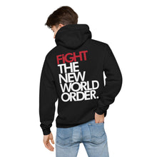 Load image into Gallery viewer, FIGHT THE NWO - Unisex fleece hoodie - Black or Grey
