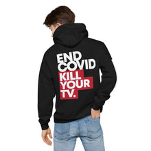 Load image into Gallery viewer, KILL YOUR TV // Unisex fleece hoodie, black
