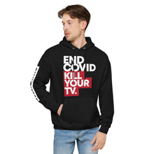 Load image into Gallery viewer, KILL YOUR TV // Unisex fleece hoodie, black
