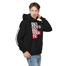 Load image into Gallery viewer, KILL YOUR TV // Unisex fleece hoodie, black
