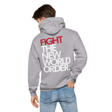 Load image into Gallery viewer, FIGHT THE NWO - Unisex fleece hoodie - Black or Grey
