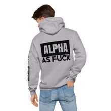 Load image into Gallery viewer, ALPHA AS FUCK - Unisex Hoodie, gray
