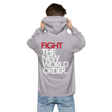 Load image into Gallery viewer, FIGHT THE NWO - Unisex fleece hoodie - Black or Grey
