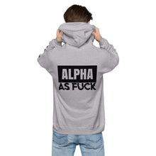 Load image into Gallery viewer, ALPHA AS FUCK - Unisex Hoodie, gray
