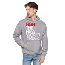 Load image into Gallery viewer, FIGHT THE NWO - Unisex fleece hoodie - Black or Grey
