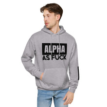 Load image into Gallery viewer, ALPHA AS FUCK - Unisex Hoodie, gray
