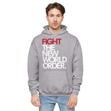 Load image into Gallery viewer, FIGHT THE NWO - Unisex fleece hoodie - Black or Grey
