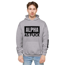 Load image into Gallery viewer, ALPHA AS FUCK - Unisex Hoodie, gray
