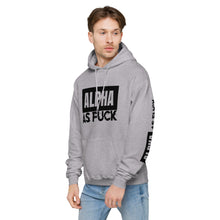 Load image into Gallery viewer, ALPHA AS FUCK - Unisex Hoodie, gray
