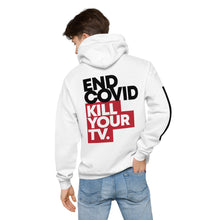 Load image into Gallery viewer, KILL YOUR TV // Unisex fleece hoodie, white
