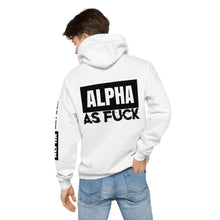 Load image into Gallery viewer, ALPHA AS FUCK - Unisex Hoodie, white
