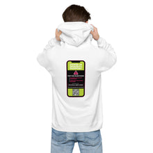 Load image into Gallery viewer, FUCK THE COVID-19 PASSPORT -- Unisex fleece hoodie (white, grey)
