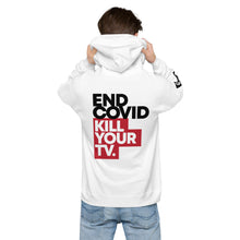 Load image into Gallery viewer, KILL YOUR TV // Unisex fleece hoodie, white
