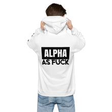 Load image into Gallery viewer, ALPHA AS FUCK - Unisex Hoodie, white
