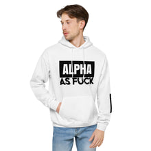 Load image into Gallery viewer, ALPHA AS FUCK - Unisex Hoodie, white
