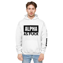 Load image into Gallery viewer, ALPHA AS FUCK - Unisex Hoodie, white
