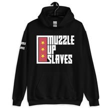 Load image into Gallery viewer, MUZZLE UP SLAVES // Unisex Hoodie // All dark colors
