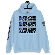 Load image into Gallery viewer, FUCK YOUR SLAVERY // FYS // Unisex Hoodie // All light colors
